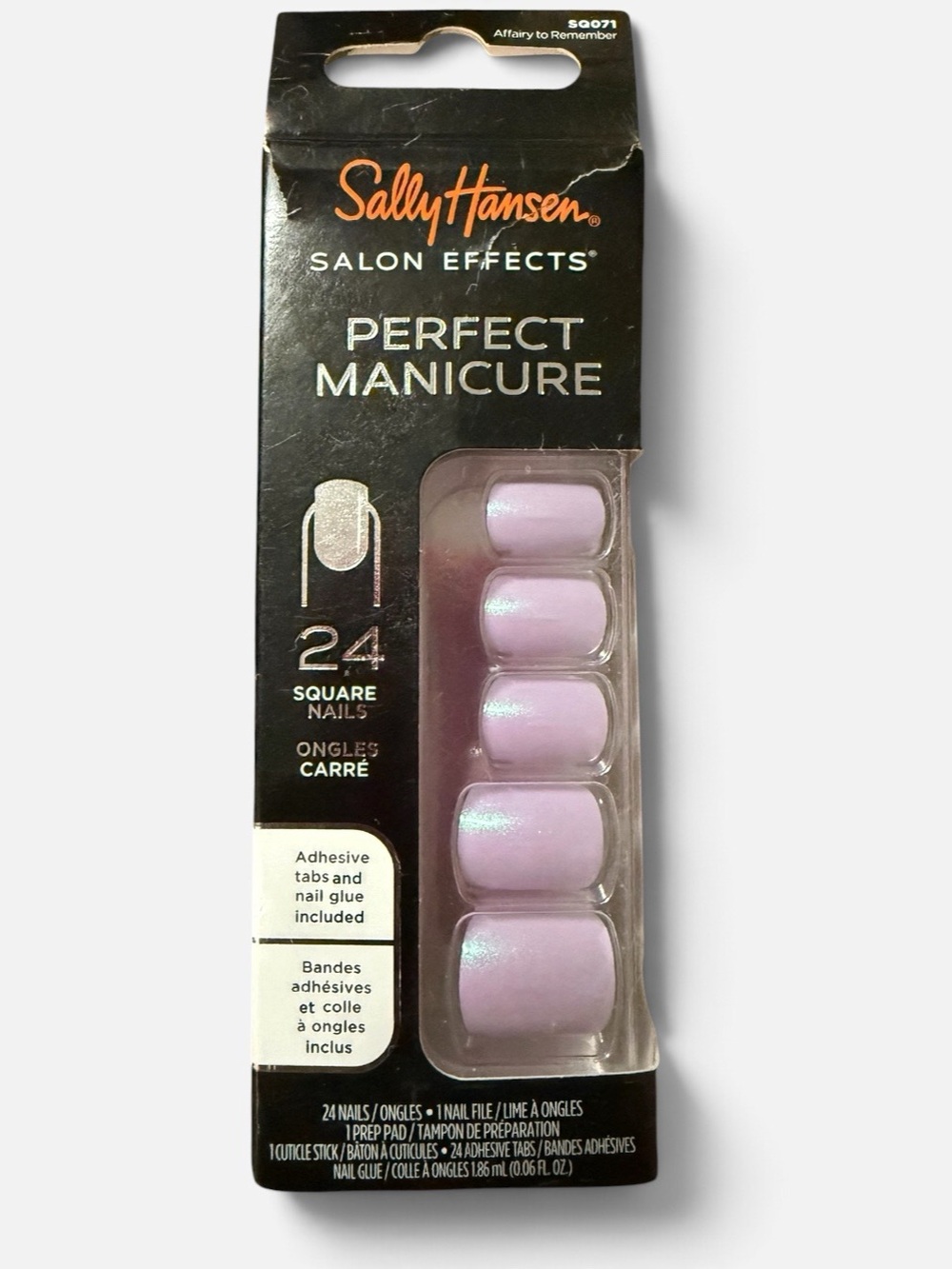 NWT- Sally Hansen Affairy to Remember Square Press-On Nails #24 Count